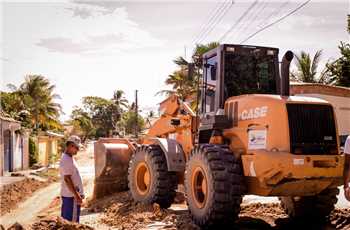 Prefeitura de Cabrália retoma obras com 2.800 m2 de pavimentação no Mirante